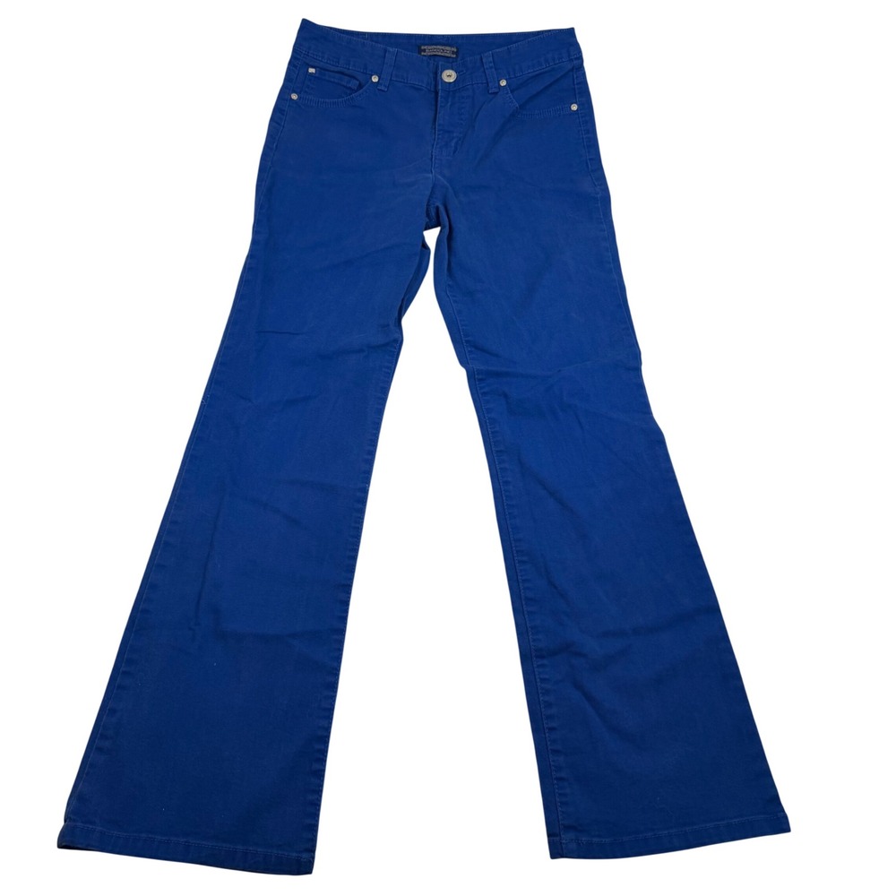 Bandolino Mandie Royal Blue Straight Leg Pants Womens Size 6 Stretch Cotton